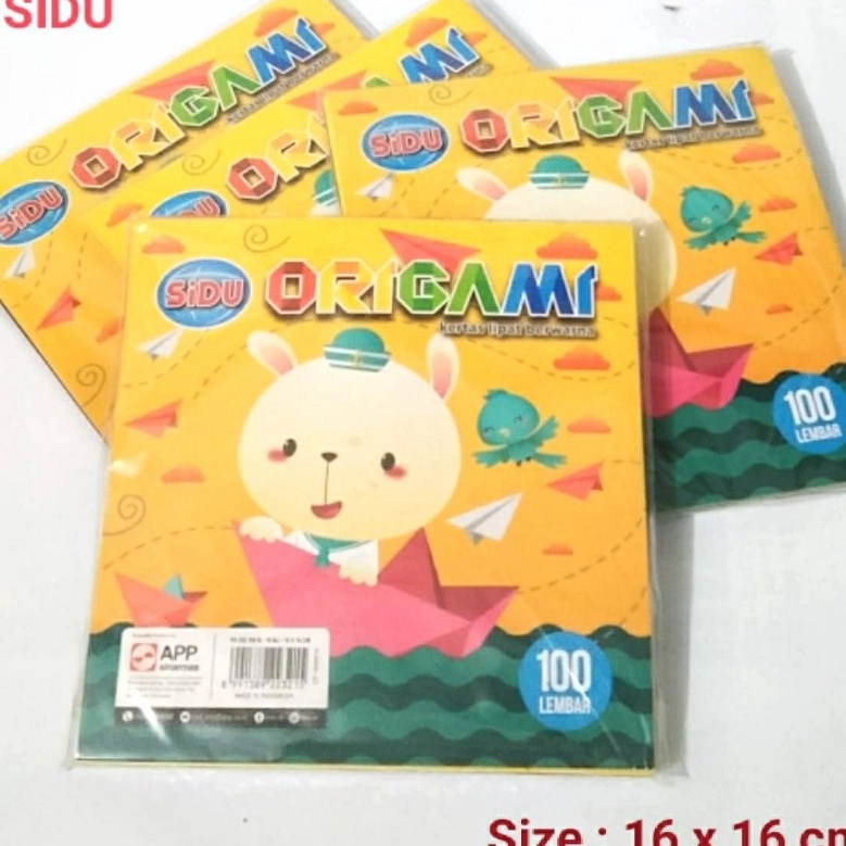 

Terlaris Kertas Lipat Origami Sidu 16x16 cm Isi 100 Lembar P60 ➻