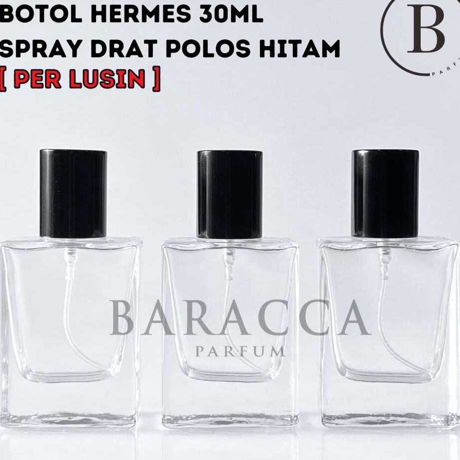 HGHN8875 Terlaris Botol Parfum Hermes 30ML Drat Hitam - Botol Parfum Kosong Hermes - Botol Hermes 30ML