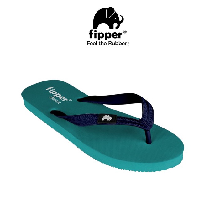 ✓ Sandal Fipper Classic Original for Man/Woman - Green(Phillips)/Navy - UK 6