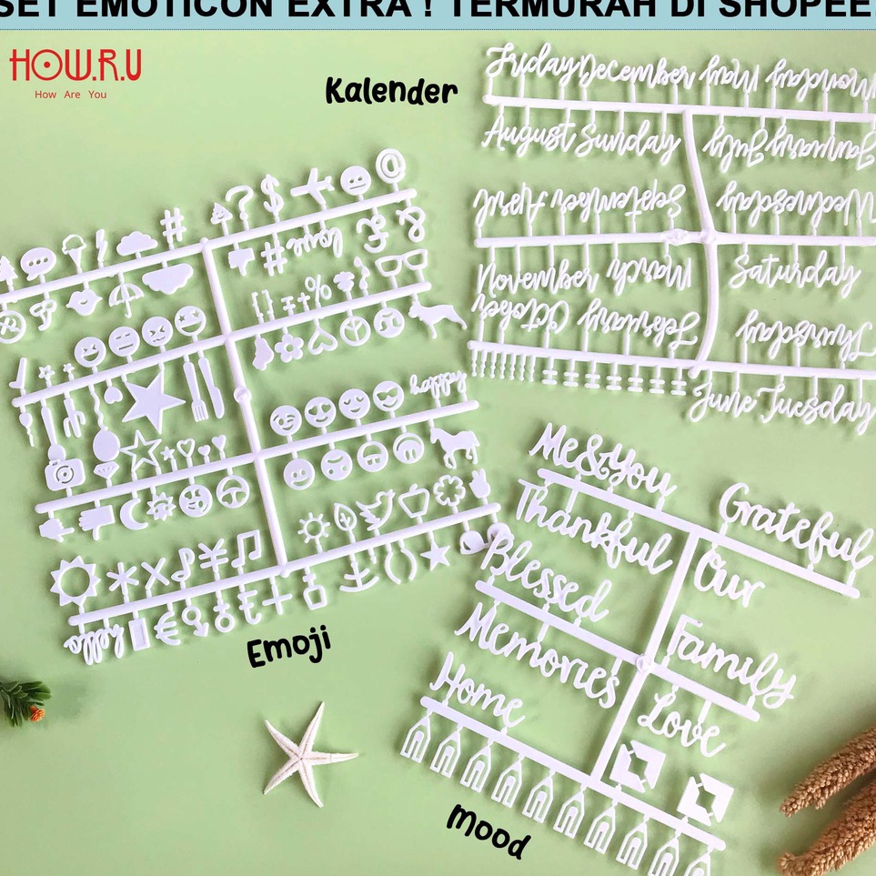 

Terkini HOW.R.U | 2-5cm - Huruf Tambahan untuk Letter Board / Papan Nama Bayi / Menu Cafe / Properti Foto L39 ✼