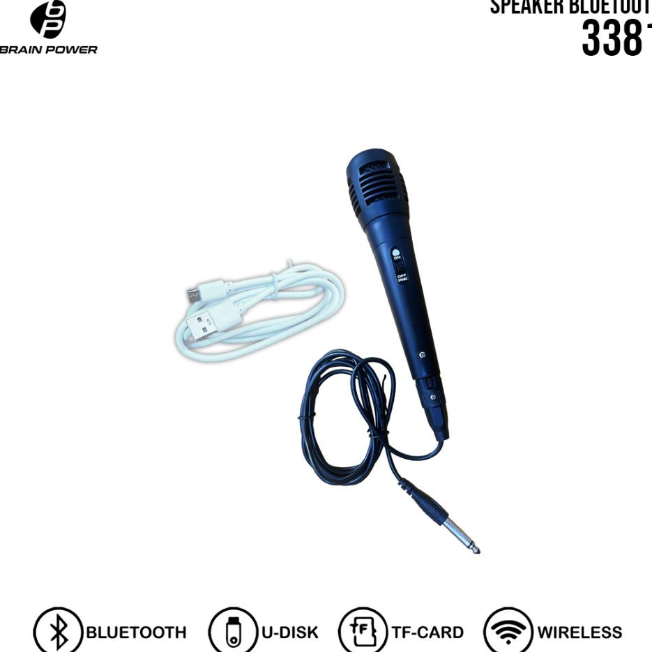 TREND BRAIN POWER - KIMISO SPEAKER WIRELESS BLUETOOTH  3381 MINI 6.5 INCH BRAIN POWER