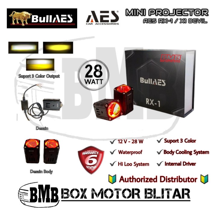 RX-1 LASER 28 W BULLAES BUKAN D2 20 WATT MINI PROJECTOR LAMPU TEMBAK K