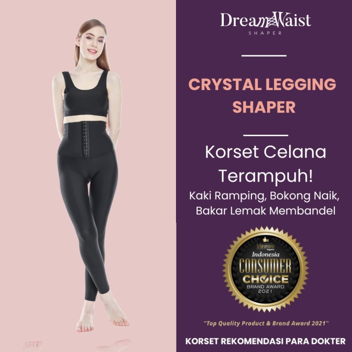 Bestseller Alat Pelangsing Korset Kaki Pembakar Lemak Terampuh: Crystal Legging Shaper