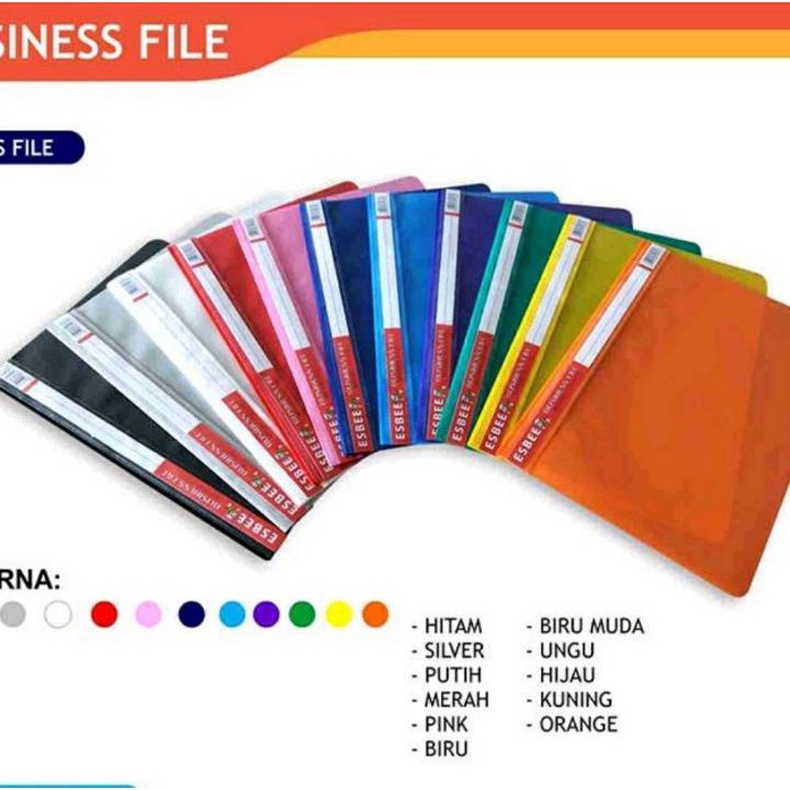 

SXRH6677 Ready Stok Bussines File Folio Kantong Esbee (12 pcs) / Map Plastik Snelhecter