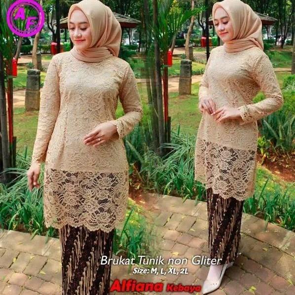BAJU KEBAYA TUNIK BURKAT - KEBAYA TUNIK JUMBO - KEBAYA MODERN BROKAT