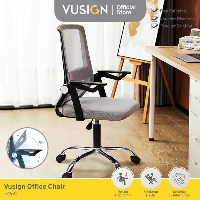 Deli Office Chair/Kursi Kantor Jaring Desain Ergonomis E4931