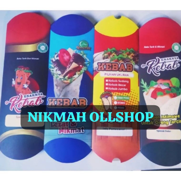 

✧Laris✺ box kebab premium 100 lembar / kemasan kebab premium / kertas kebab premium Z83 ➵