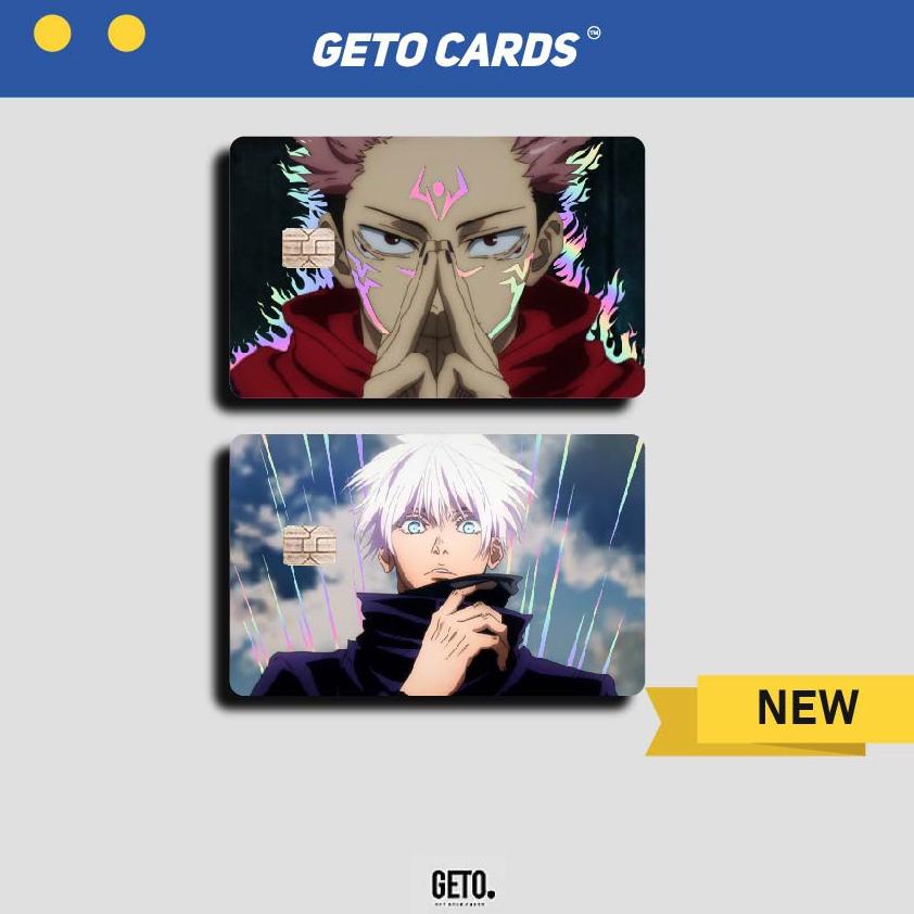 FLASH SALE STIKER STICKER SKIN KARTU ATM ANIME JUJUTSU KAISEN SPECIAL HOLOGRAM | GETO CARD GETO CARD