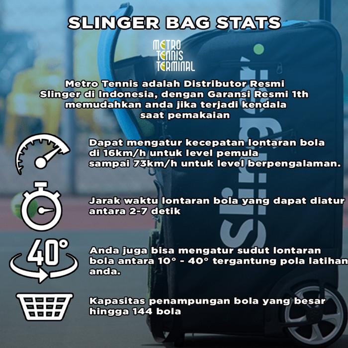 TERLARIS SLINGER BAG T-ONE LAUNCHER GRAND SLAM PACK TENNIS MACHINE