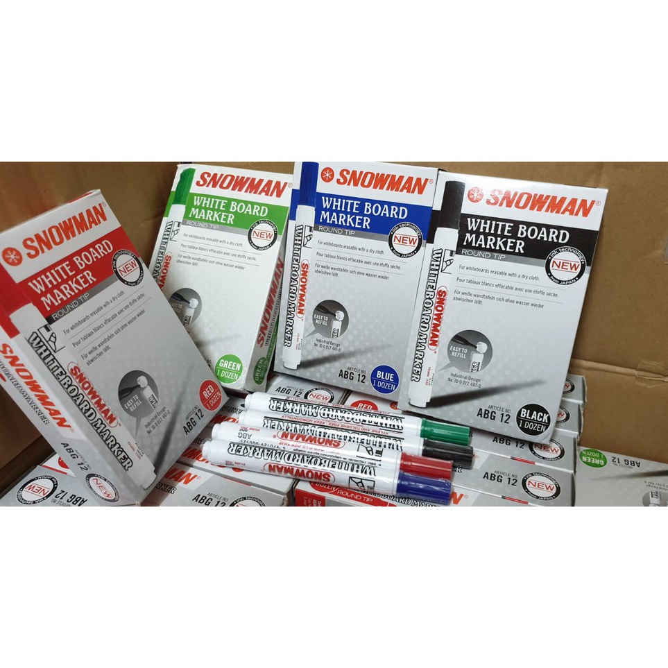 

➱Murah☍ (12 pcs) SPIDOL SNOWMAN WHITEBOARD ABG12 K68 ✣