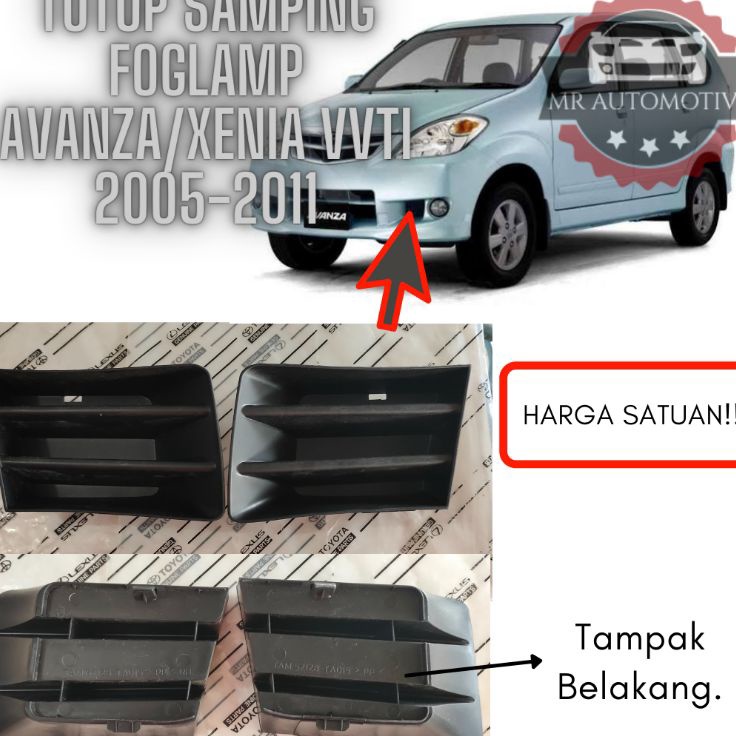 ➸ Cover Tutup Samping Foglamp Avanza/Xenia VVTI 2005-2011 ❈ ✻