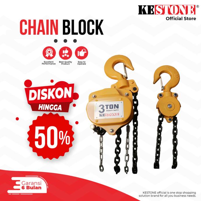 Chain Block - Chain Hoist Lever Katrol 1 Ton 2 Ton 3 Ton 5 Ton