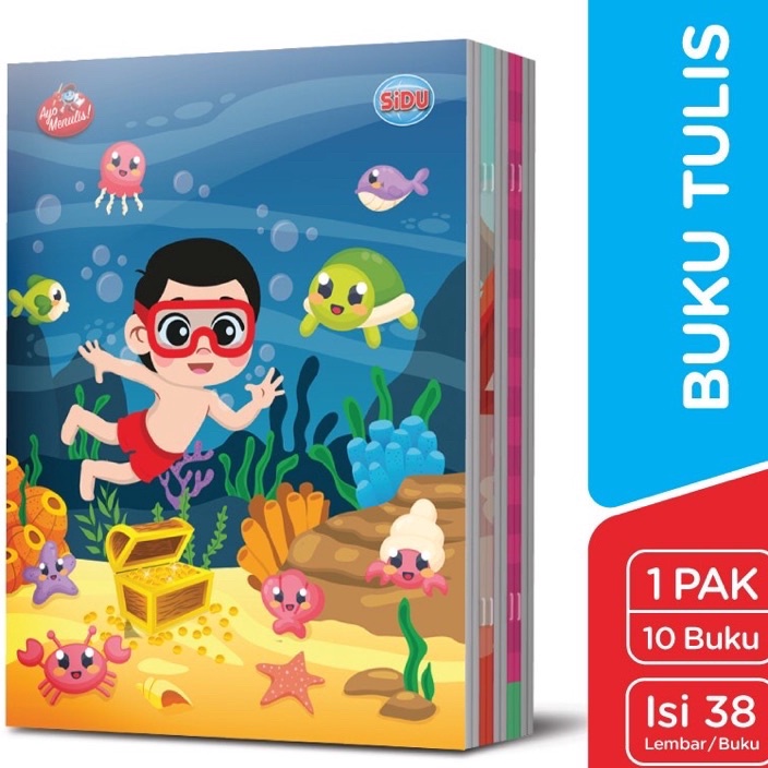 

TCPZ3923 [PROMO MURAH!!!] Buku sidu 38 1 Pak 10pcs Buku tulis