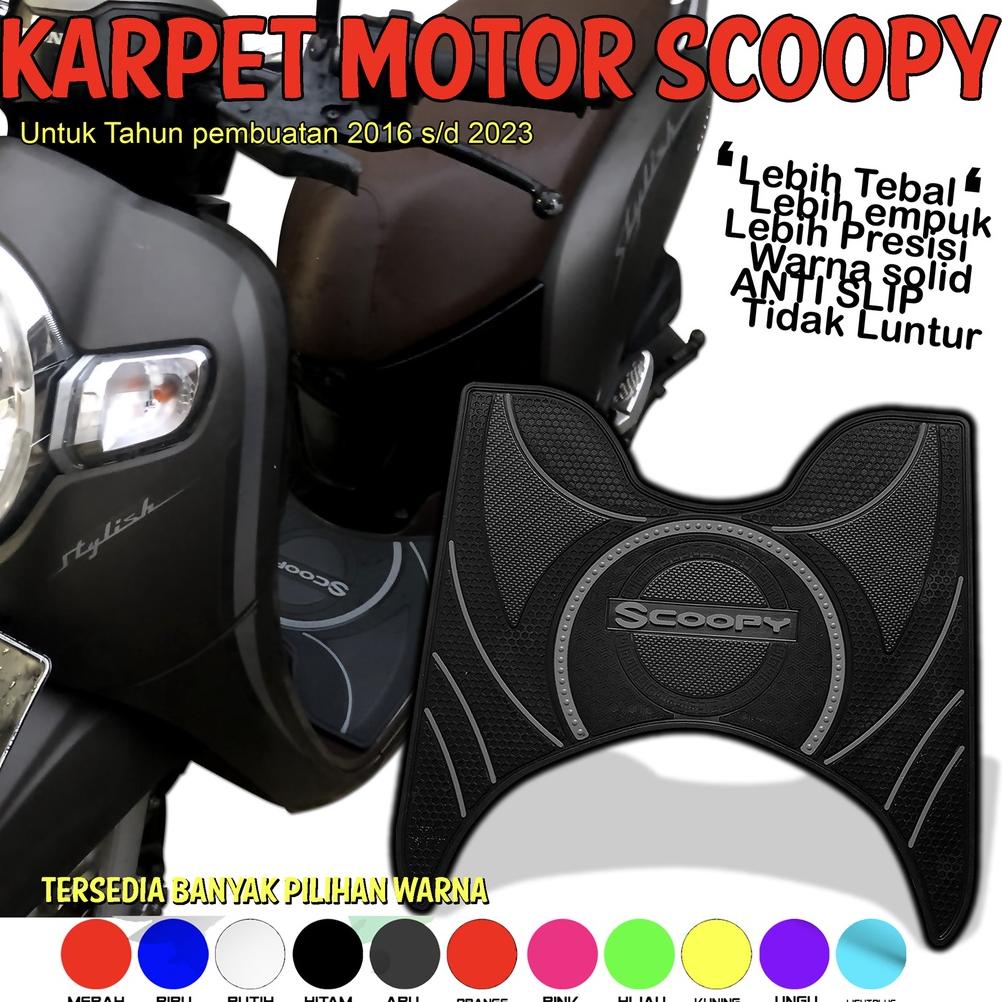 CUCI GUDANG KARPET SCOOPY 2016 SD 2023 STEPFLOR PIJAKAN ALAS KAKI DASHBOARD MOTOR