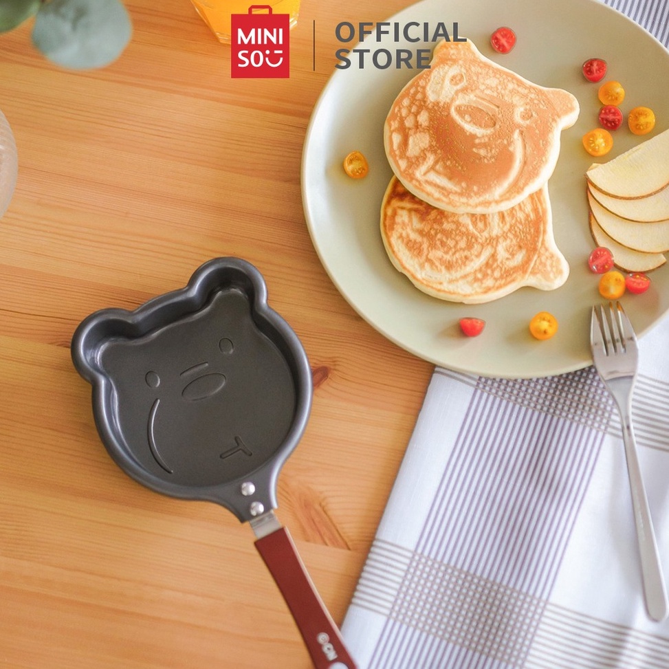 Ready PRP MINISO Wajan Anti Lengket We Bare Bear Penggorengan Mini Fry Pan Teflon Mini Kue Pan Telur