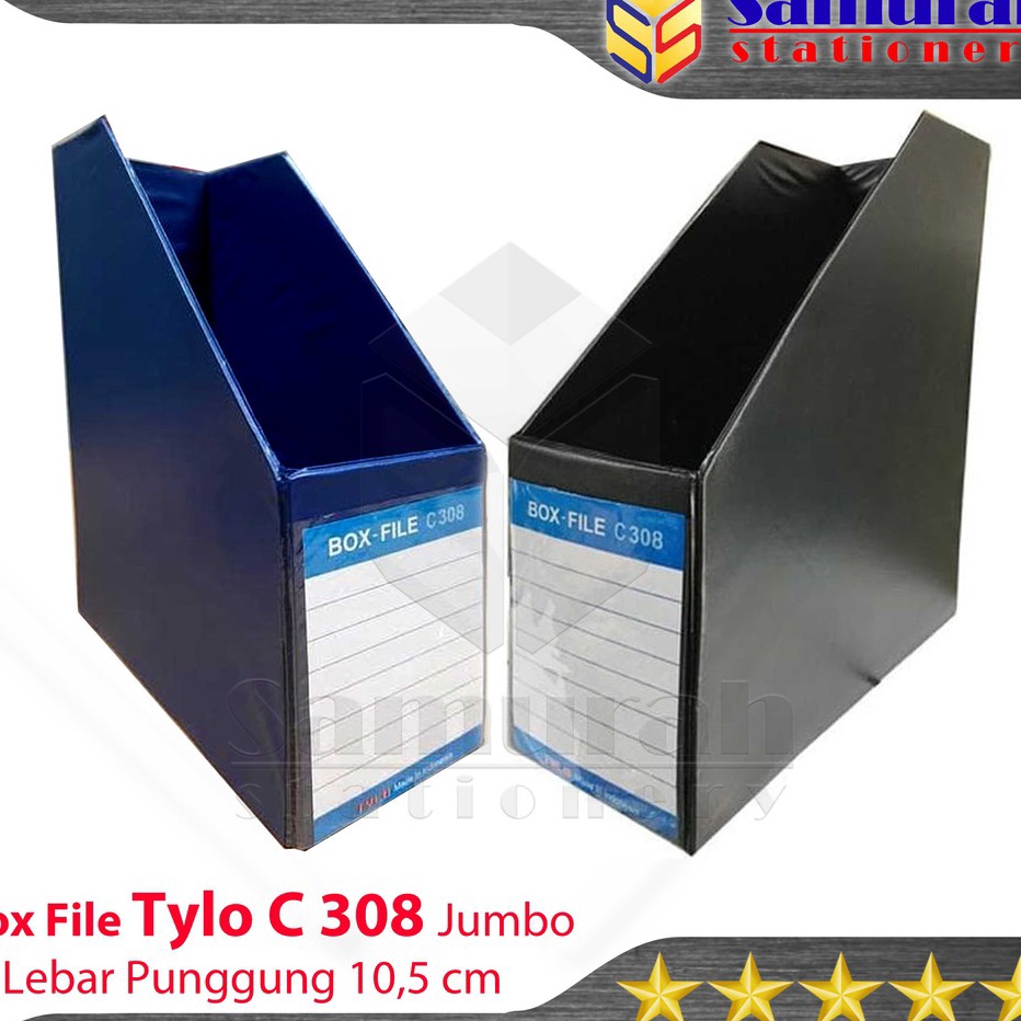 

WKJB7646 GROSIR Box File Lipat Tylo C-308 Jumbo Warna Hitam - Biru / Rak Stand C 308 lebar 10,5 cm