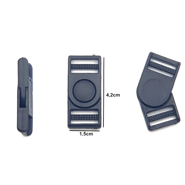 

✰Terlaris☆ STOPER stopper tali id card lanyard cantelan ukuran 1.5 cm dan 2 cm isi 120 pcs hitam Z65 ➟