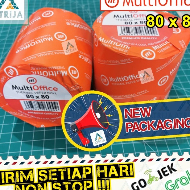 

LKCD2130 MEGA SALE Thermal Paper Roll MULTI OFFICE 80x80. Kertas Thermal. Kertas Struk Kasir. MULTIOFFICE 80