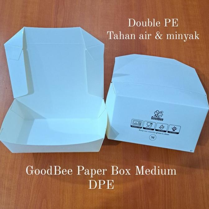

((((()paling dicari] PAPER BOX LUNCH UKURAN M / PAPER BOX KERTAS / PAPER TAKE AWAY
