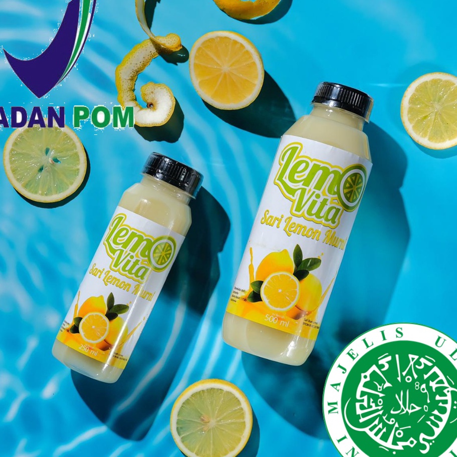 

LVRB5202 11.11 BPOM PAKET 1 Liter Lemovita Fresh Sari Lemon Jus Lemon Halal