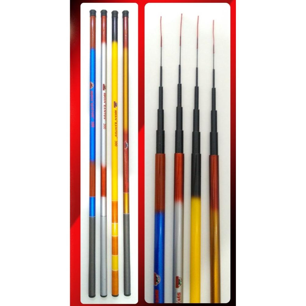 Trending Joran Tegek Carbon Import Ruas Panjang 180 - 450 Cm Kaku Lentur Dan Kuat