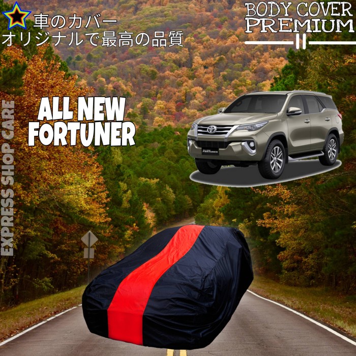 Para- Sarung Mobil Fortuner Vrz Srz List Single Merah Cover Fortuner Premium