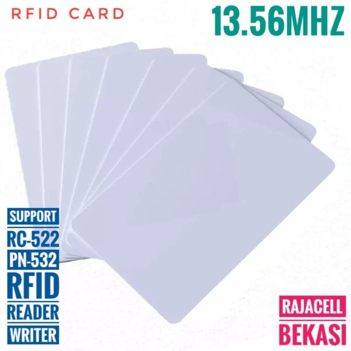 

Terlaris Kartu Rfid 13.56Mhz Re-Writable Rfid Card For Rc522 Pn532 Nfc