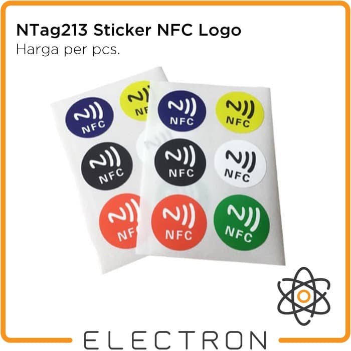 

Terlaris Ntag213 Sticker Nfc Logo Rfid 13.56Mhz Tag Label Iso14443A Stiker