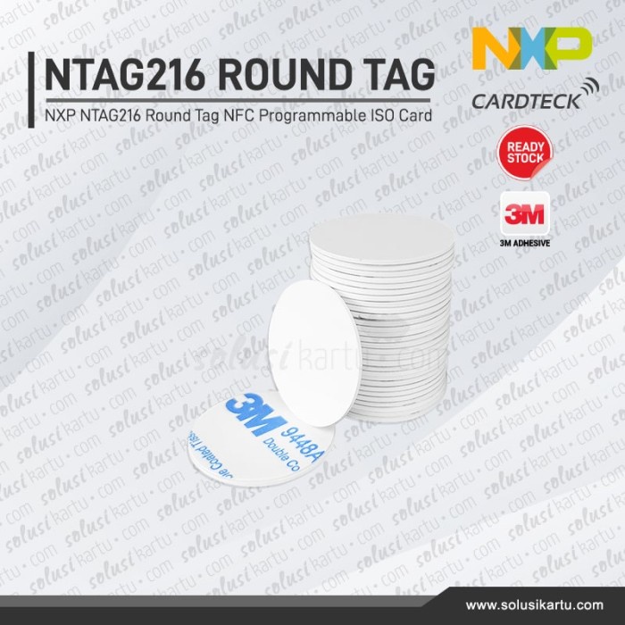 

Terlaris Ntag216 Nfc Tag Bulat Ukuran 25Mm Nfc Home Automation Ntag 216 Coin 3M