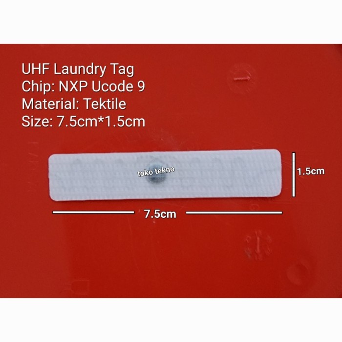 

Terlaris Rfid Laundry Tag Iso18000-6 Nxp Ucode 9 Textile 860-960Mhz 96Bits