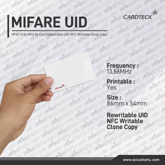 

Terlaris 13.56Mhz Uid Rfid Card Read Writeable Uid Kartu Nfc S50 13.56 Mhz Card