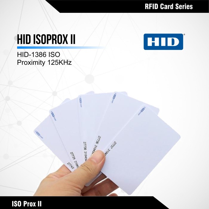 

Terlaris Kartu Hid Isoprox Ii 1386 Rfid Card Proximity Hid Pvc2 Access Control