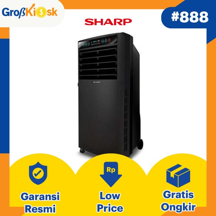 Terlaris Air Cooler Floor Sharp Standing Pj A77Ty / Pj-A77Ty-B