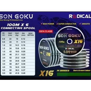 Promo Senar Pe X16 Radical Son Goku 100 Meter Connecting