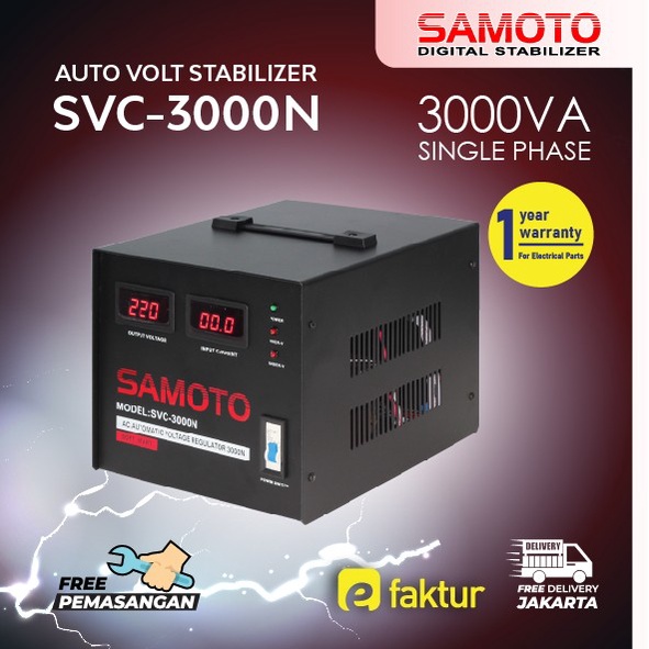 Stabilizer Samoto 3000Va Servo Motor