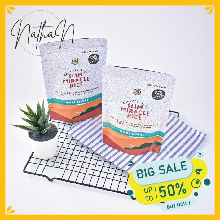 

SLIM MIRACLE RICE NASI LIWET (KONNYAKU RICE) PRODUK PILIHAN
