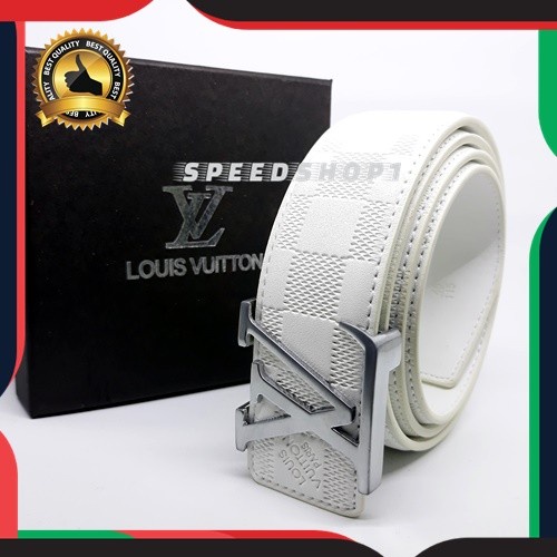 Sabuk Pinggang Putih Pria Tali Masuk Kedalam Gesper Pria import