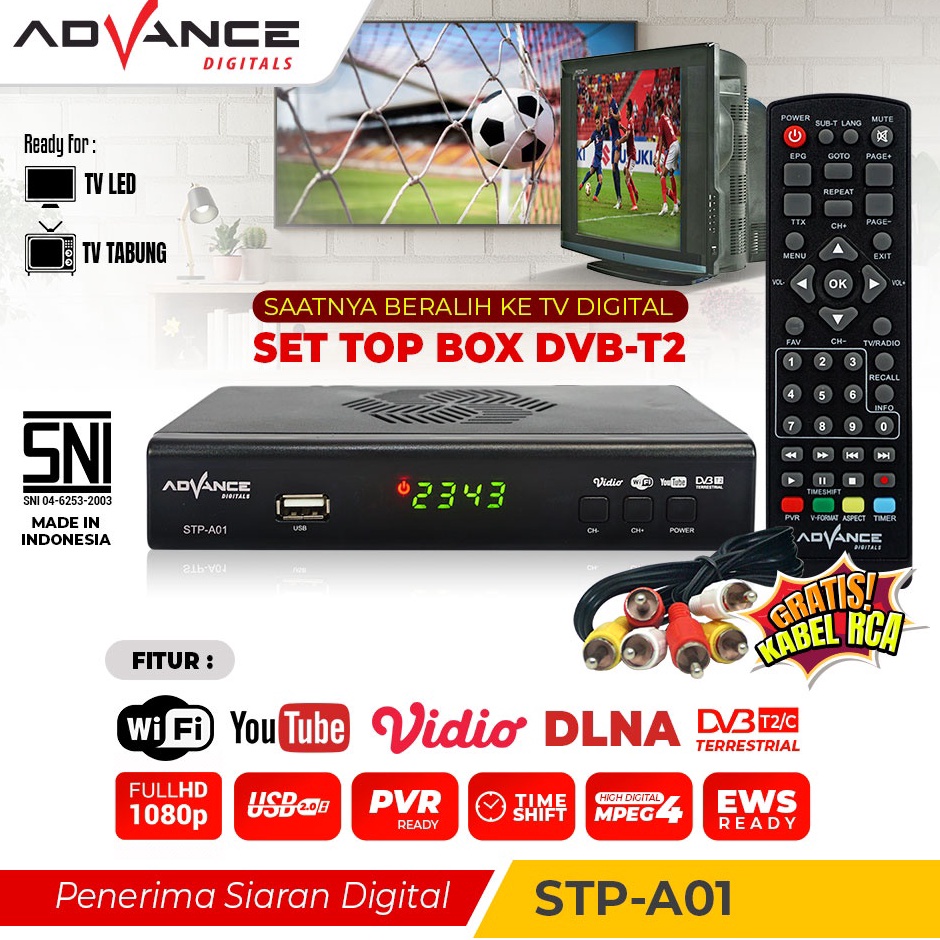 Tempat Minum Anak Kualitas Premium TUPPERWARE original ￣【Garansi 1 tahun】ADVANCE Set Top Box TV Digi