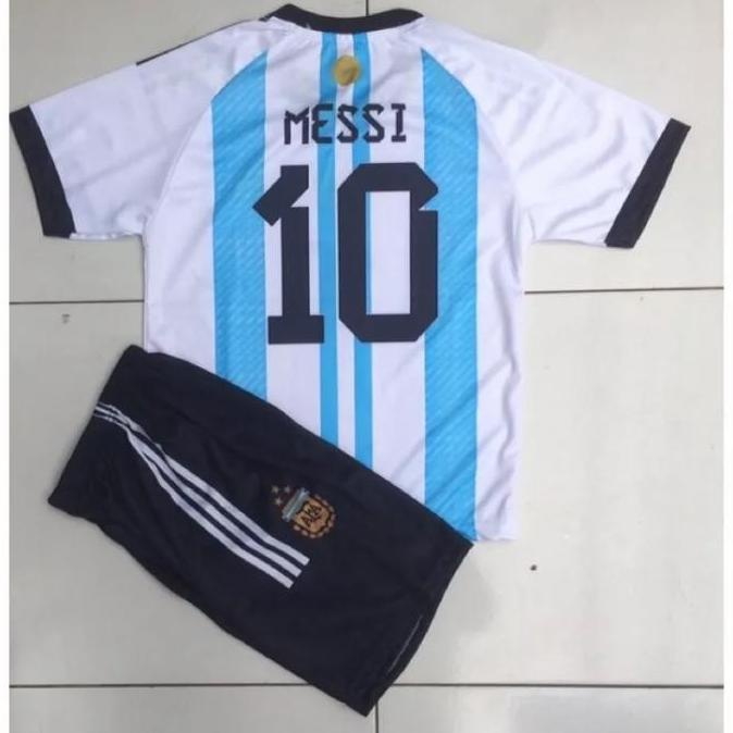 PROMO JERSEY BOLA MESSI ARGENTINA ANAK SATU STEL ORIGINAL CREATES.STORE