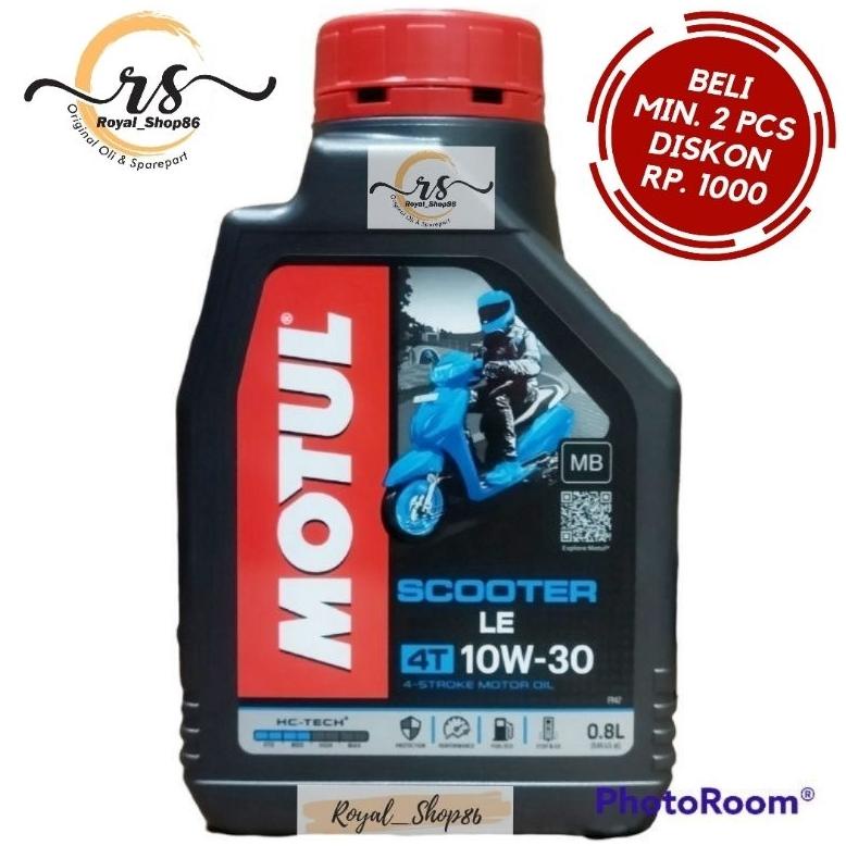 TERBARU OLI MOTUL SCOOTER LE 10W-30 (BIRU) 800 ML OLI MOTUL MATIC 800 ML ORIGINAL