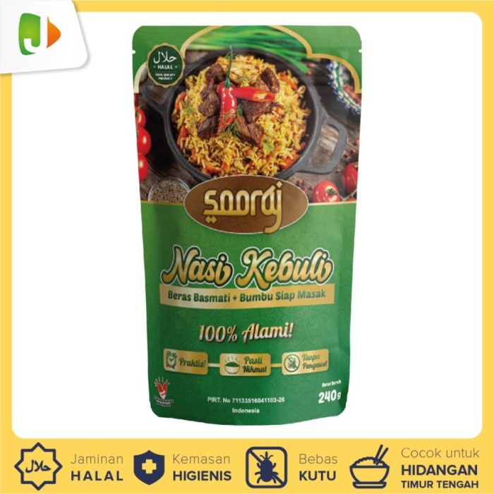 

Terlaris Sooraj-Beras Basmati-Nasi Kebuli-240 Gr