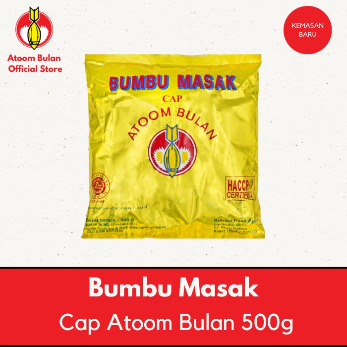 

Terlaris Bumbu Masak Cap Atoom Bulan - 500 Gram