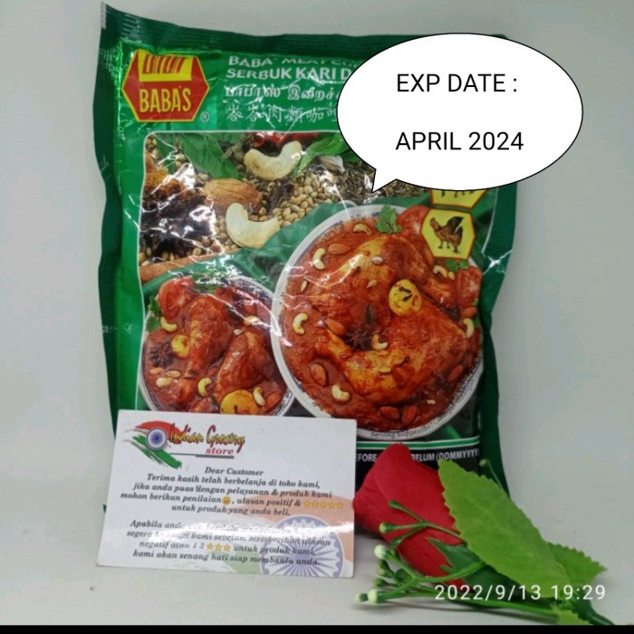 

Terlaris Serbuk Kari Daging Babas / Meat Curry Powder Babas 250Gr