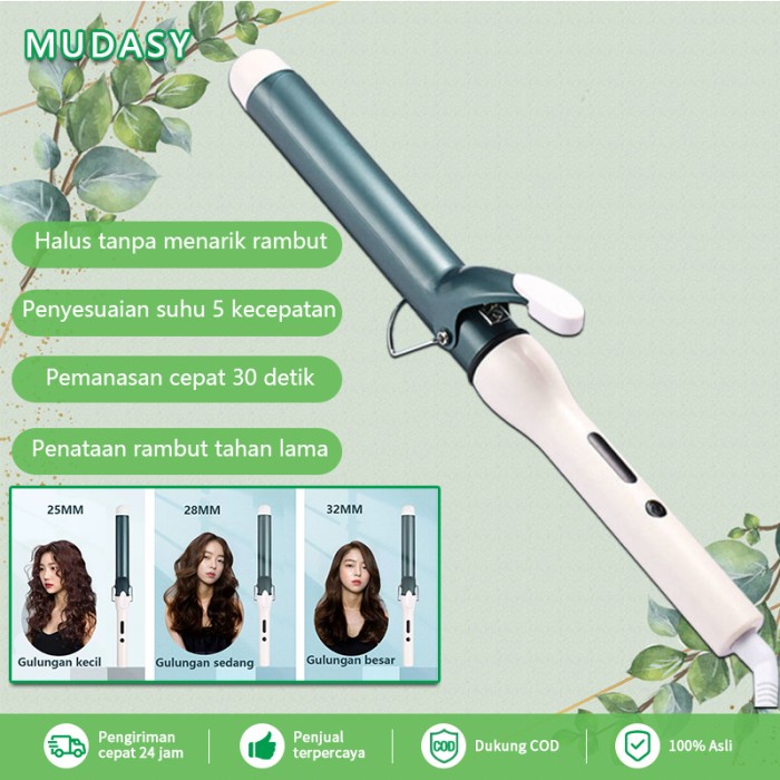 TERLARIS Catok Pengeriting Rambut 32mm/28mm Alat Catok Rambut Curly Catokan