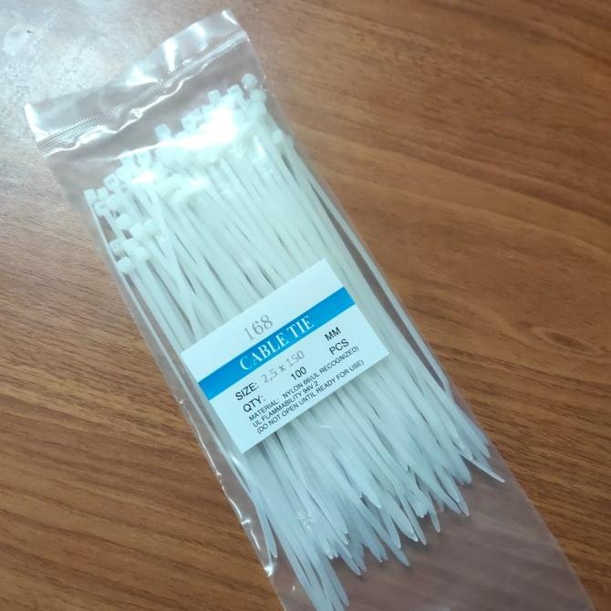 

*#*#*#*#] TALI SEGEL PLASTIK 2.5 X 150 MM - CABLE TIES - KABEL TIES ISI 100 PCS