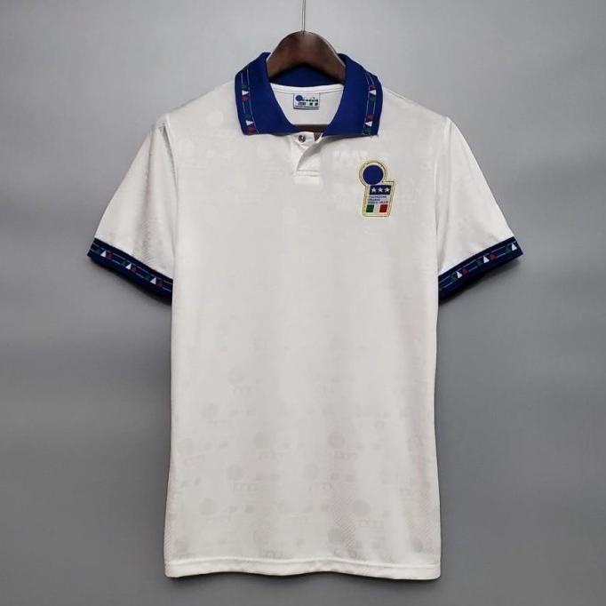 JERSEY BOLA RETRO KLASIK ITALIA ITALY AWAY 1994 GRADEO FUTSAL OBRAL CREATES.STORE