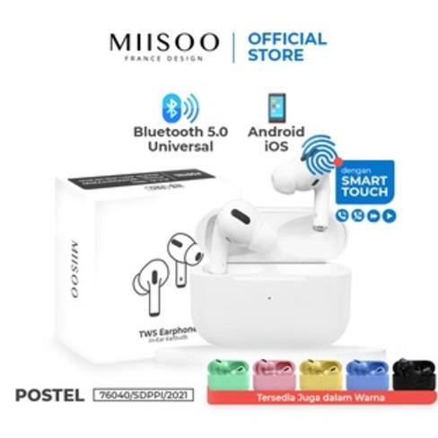 TERBAIK MIISOO I12 PRO MACARON TWS EARPHONE IZIN POSTEL TRUE WIRELESS STEREO BLUETOOTH HIFI