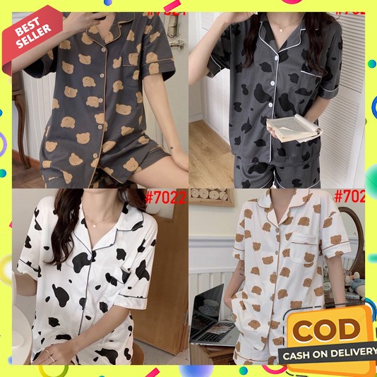 Piyama Wanita Lengan Panjang Dewasa 2023 Pendek Korean Style Set Daster Celana Busui Kekinian Oneset