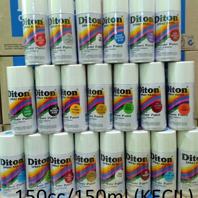 Harga Termurah☈ DITON Spray Paint Acrylic Lacquer Paint Pilox PIlok Cat Semprot Glossy Metallic Doff