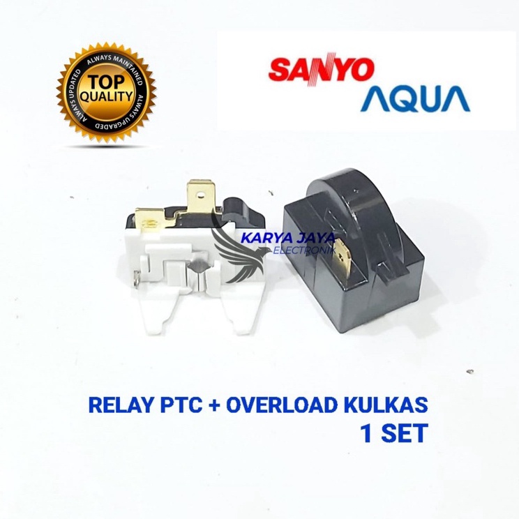 ¯ Or Relay Ptc Overload Kulkas AQUA 1 pintu s Kemasan Baru ☁.